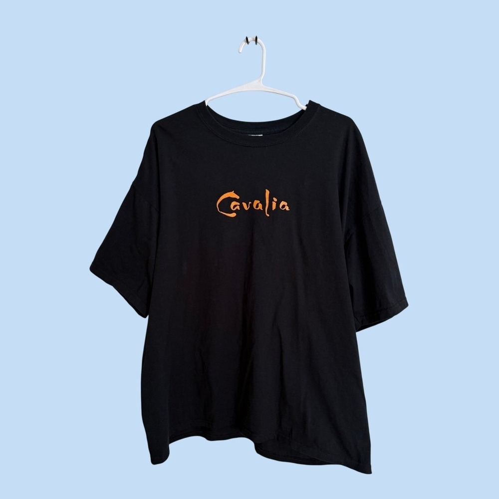 Cavalia Horse Show Souvenir T-Shirt Mens XL Black Short Sleeve Gildan Cotton Tee
